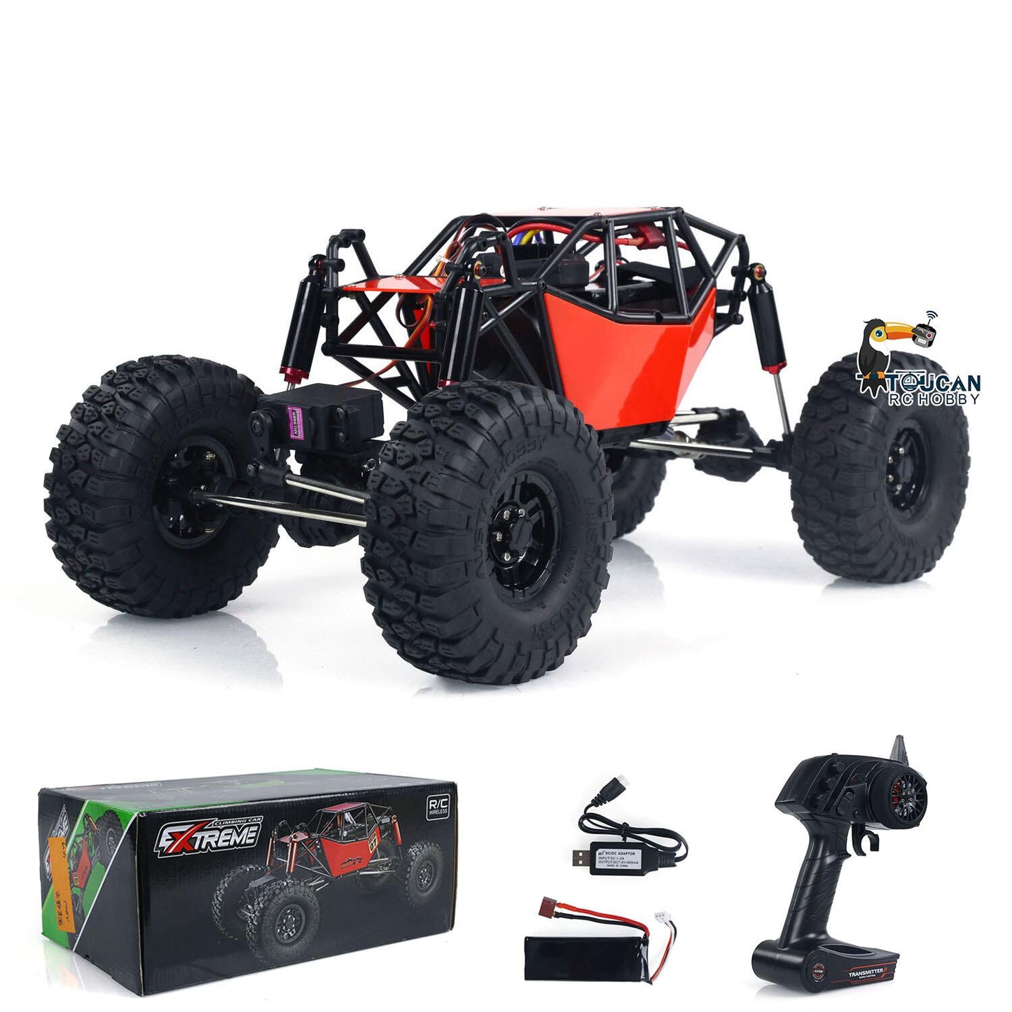USED RTR RC 1/10 Scale Off-road Truck 4*4 Remote Control Rock Crawler Electric Truck