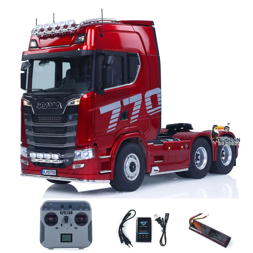 USED KABOLITE 1/14 770S 100 RC Tractor Truck 6x6 Remote Control Lorry Car 2Speed Gearbox Differential Lock Battery Radio RTR Model