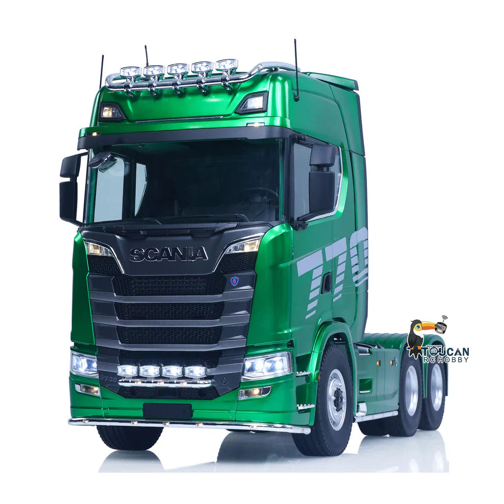 USED 1/14 KABOLITE RC Tractor Truck SC 770S 100 6X6 2Speed Romote Control Vehicle Axle Locks Metal Chassis Rail Openable Door RTR