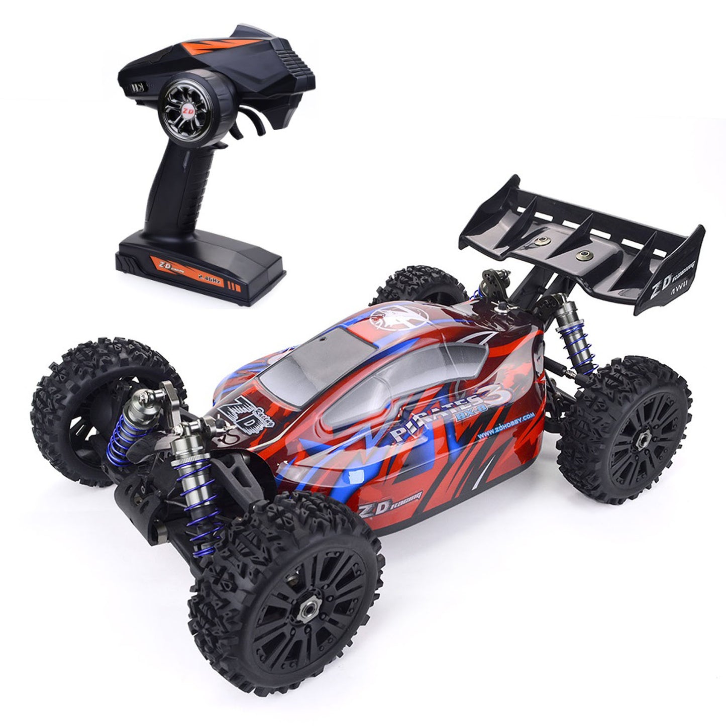 USED 100KM/H ZD Racing 1/8 High Speed RC Buggy 9020 V3 4X4 Electric Remote Control Off Road Vehicle Ready to Run Metal Shock Absorber
